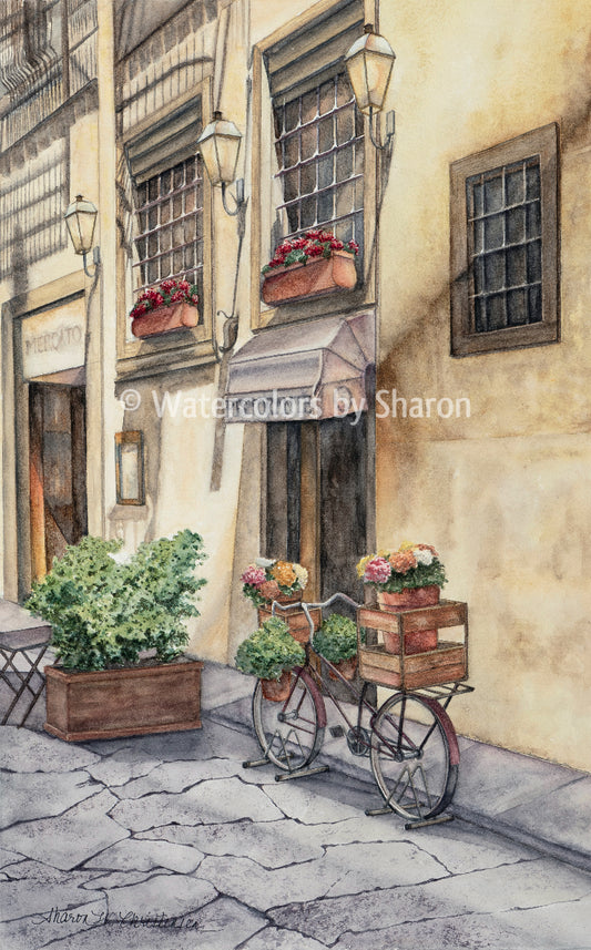 Tuscany Watercolor Art Print